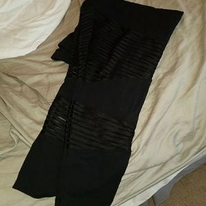 See through detail leggings